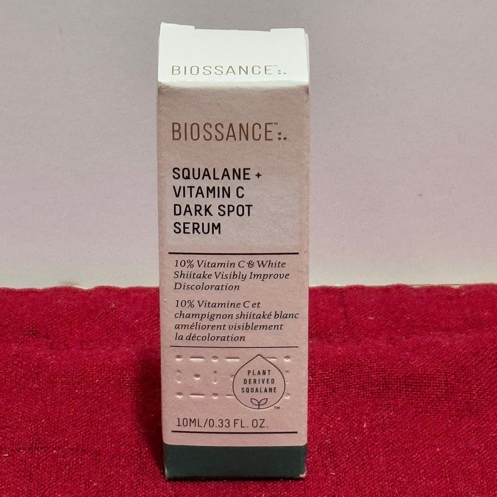 Biossance Squalane +Vitamin C Dark Spot Serum 10 ML 0.33OZ Improve Discoloration